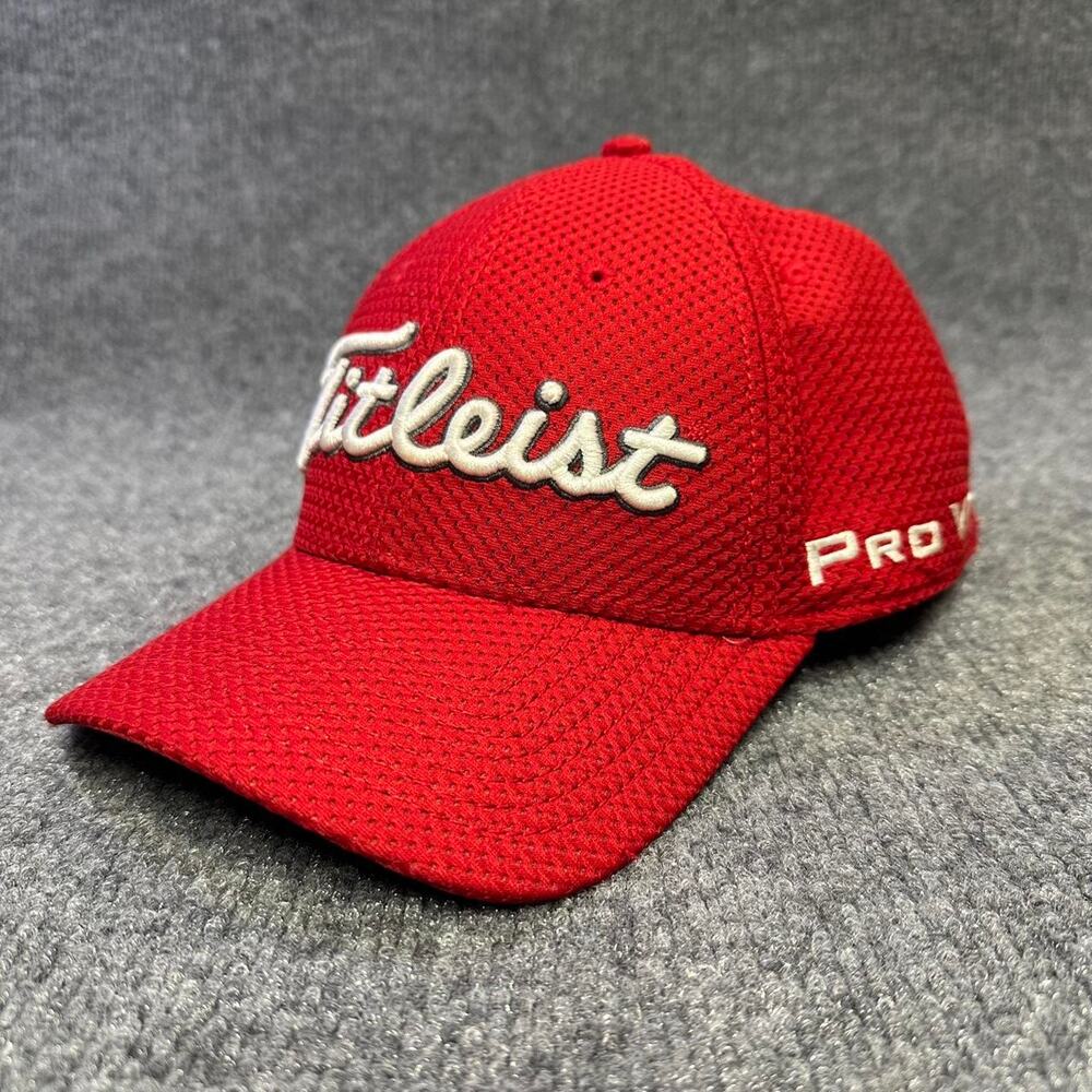 Titleist Men’s Flex Fit Golf Hat Pro V1 Footjoy Mesh Tour Cap Activewear L/XL